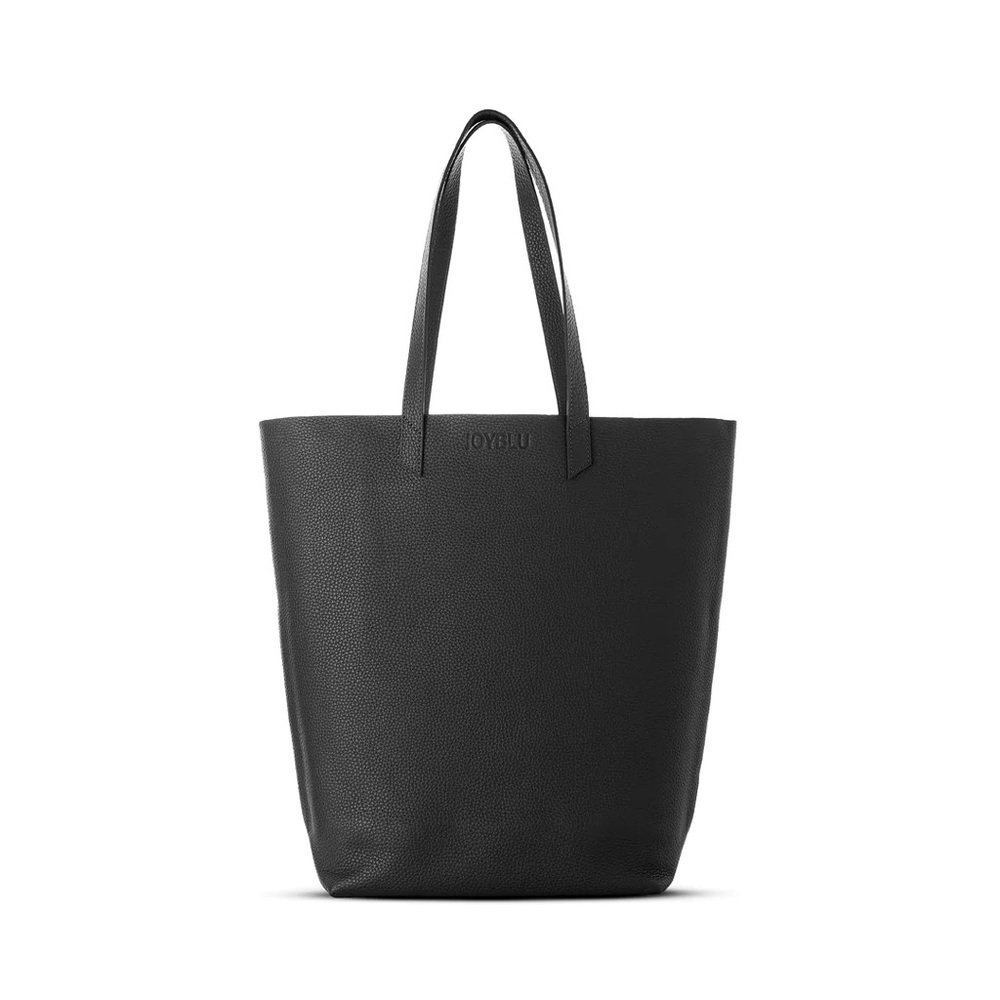 Genuine Italian Leather Shoulder Tote Bag / Black